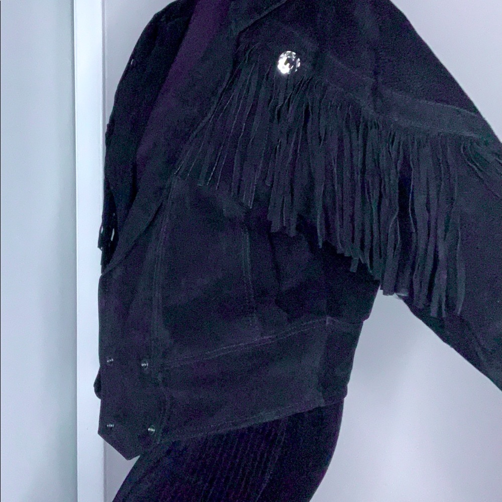 Leather Jacket With Fringe